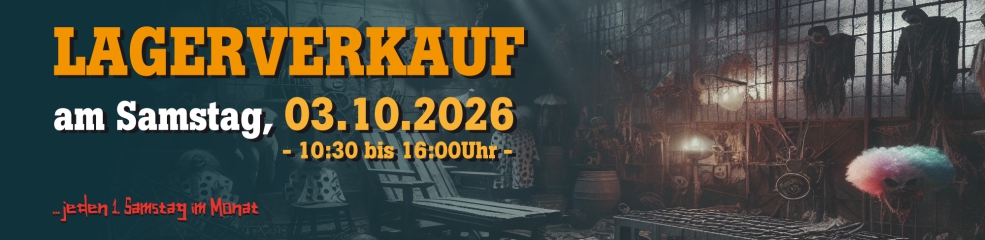 Lagerverkauf Oktober