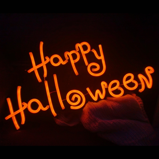 Neon Schild &quote;Happy Halloween&quote; [60cm]