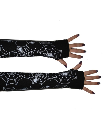 Handschuhe Spinne, Fingerlos [35cm]