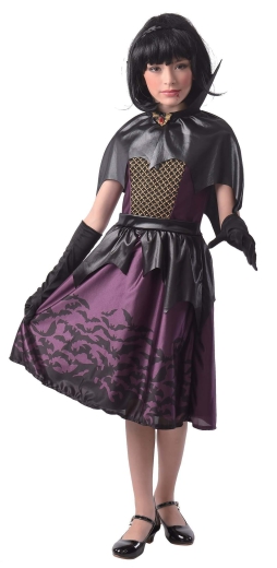 Kostüm Vampire BAT, Kleid [Kids]