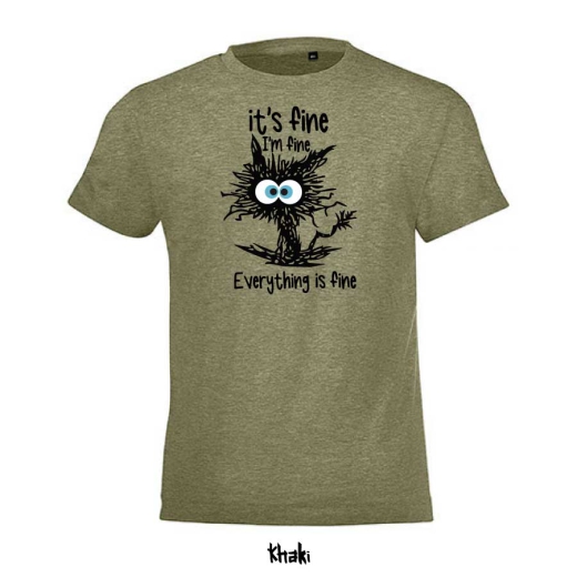 Kids T-shirt &quote;It´s Fine&quote; | 2 Farben