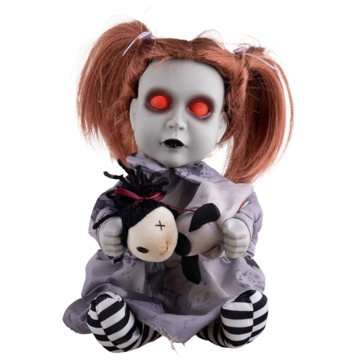 Puppe mit Teddy [26cm]