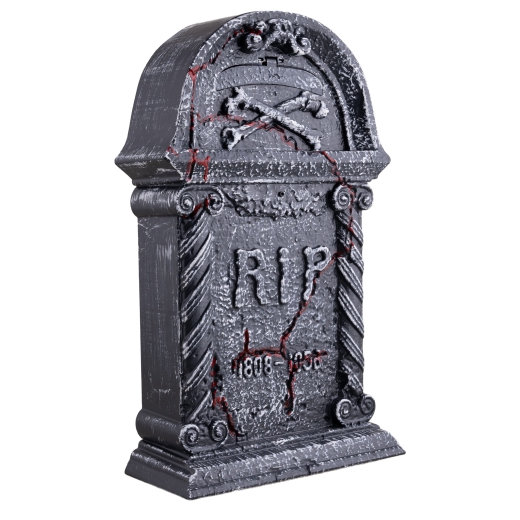 GRABSTEIN MIT SKELETTHAND [44cm]