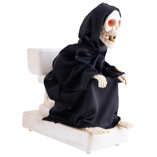 SKELETT AUF TOILETTE [35cm]