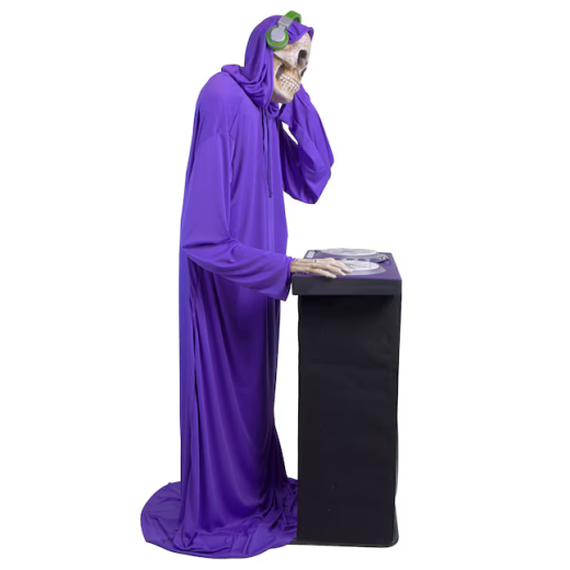 Reaper DJ mit Plattenteller [168cm]