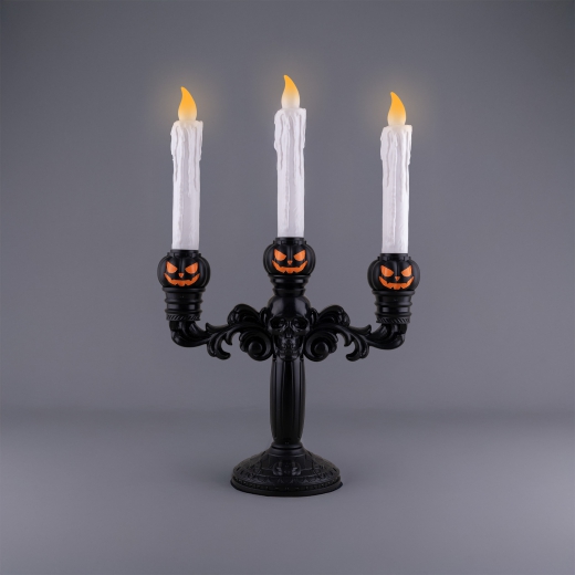 Kerzenständer mit Kürbis [41cm]