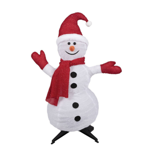 Schneemann mit Mütze [90cm]