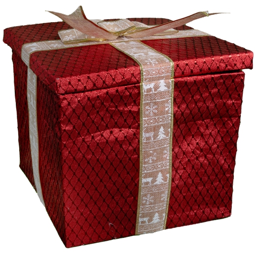 Weihnachtsmann im Geschenk [35cm]