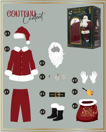Kostüm "Santa Claus" SET