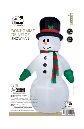 Schneemann XL, aufblasbar [240cm]