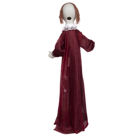 Puppe mit rotem Kleid, lachend [90cm]