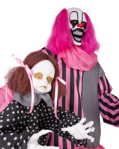 Clown mit zappelndem Mädchen [182cm]