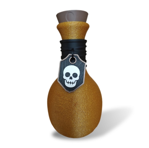 Giftflasche "Zaubertrank" gold [175mm]