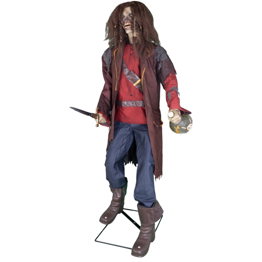 Piraten Zombie mit Dolch und Flasche [183cm]