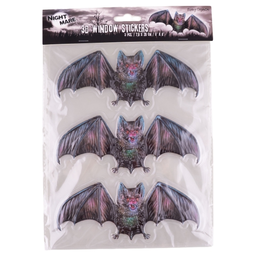 Fensteraufkleber Fledermaus 3D [9 Stück]