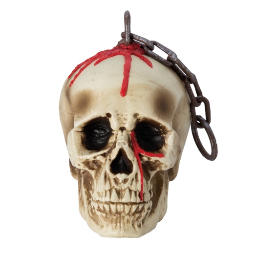 Skelett Kopf mit Kette [40cm]