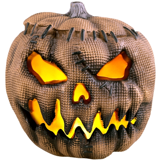 Kürbis mit Flammenlicht [30x30x30cm]