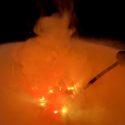 Zerstäuber für Nebeleffekt mit LED