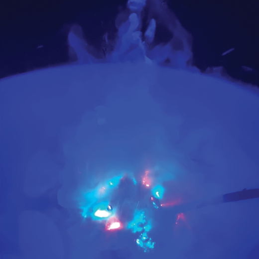 Zerstäuber für Nebeleffekt mit LED