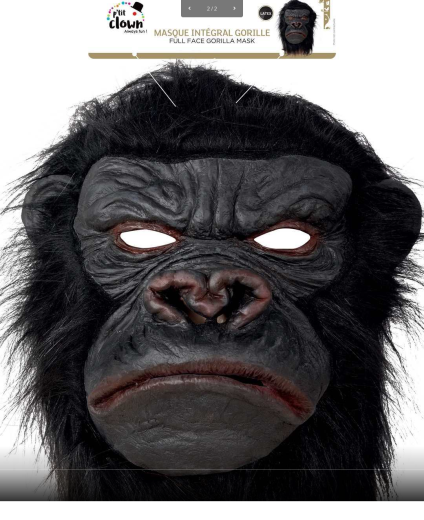 Latexmaske "Gorilla"