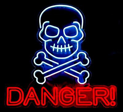 Neon Schild "Danger!" [64cm]