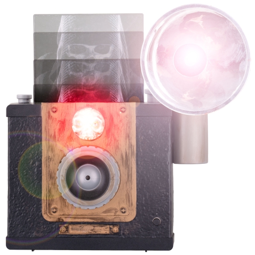 Kamera mit Blitz [24cm]