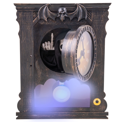 Uhr mit Skelett [20cm]