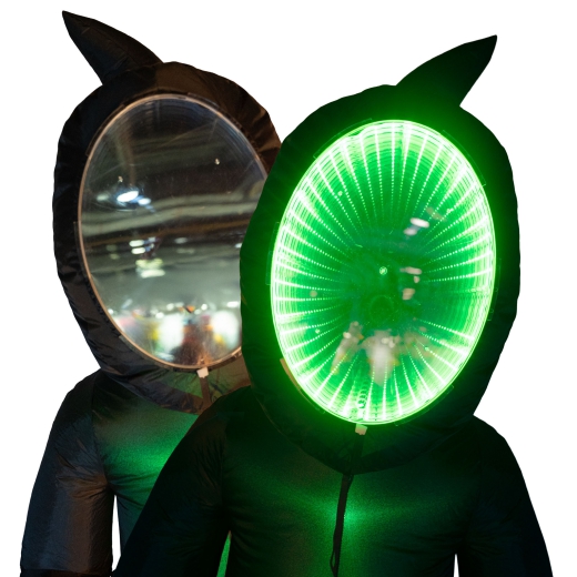 Geist "Infinity" mit grünen LED, aufblasbar [240cm]