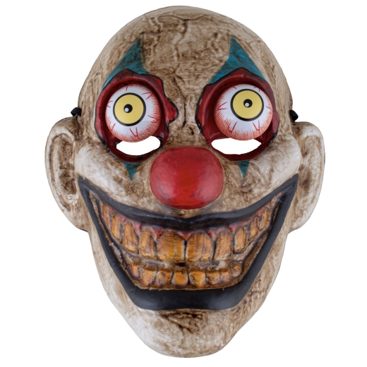 Maske "Clown" mit beweglichen Augen