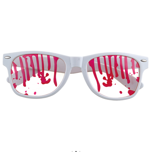 Brille mit Blut