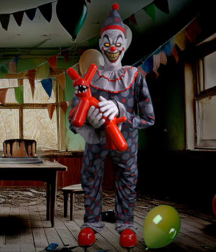 Clown mit Hund [201cm]