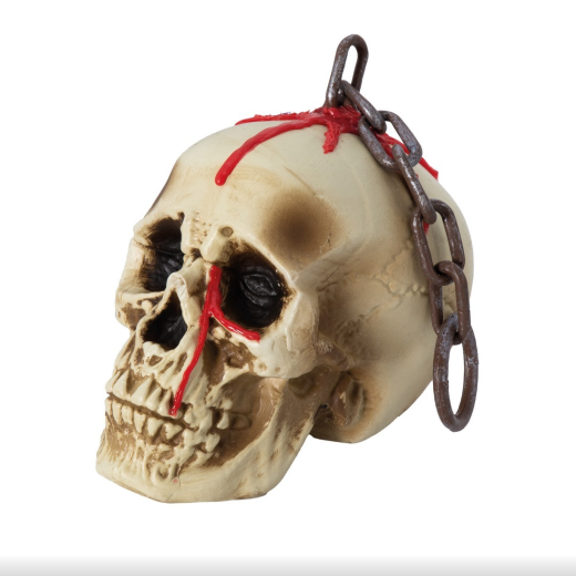 Schädel mit Kette [40cm]