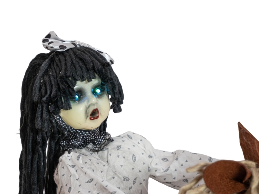 Mädchen auf Schaukelpferd [72cm]