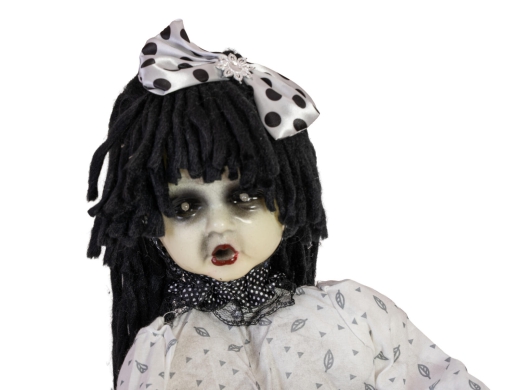 Mädchen auf Schaukelpferd [72cm]