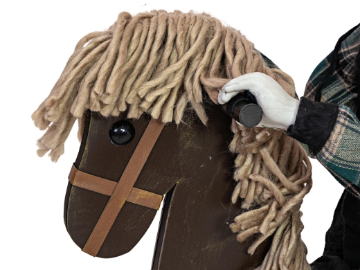 Mädchen auf fahrendem Pony [90cm]