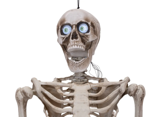 Skelett mit bewegten Augen [160cm]