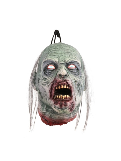 Abgetrennter Zombie Kopf, grau [25cm]