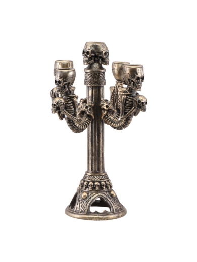 Kerzenhalter mit 5 Armen, bronze [28cm]