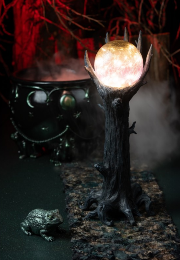 Kristallkugel auf Ast mit LED [48cm]