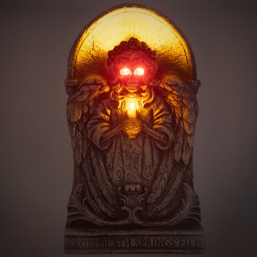 Grabstein mit Licht [64cm]