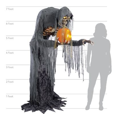 Reaper mit sprechendem Kürbis [210cm]