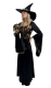 Hexenkleid, schwarz - gold inkl. Hut