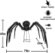 Spinne "Kili" XL mit bewegten Beinen [Ø 180cm]