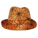 Hut "Spiderweb", orange