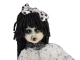 Mädchen auf Schaukelpferd [72cm]
