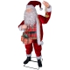 Weihnachtsmann mit Geschenk, singend [200cm]