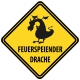 Schild "Drache" 440x440mm