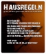 Schild "Hausregeln Hexe" 35x42cm