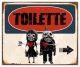 Schild "Toilette rechts" 42x35cm