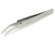 Pinzette abgewinkelt runde Spitze